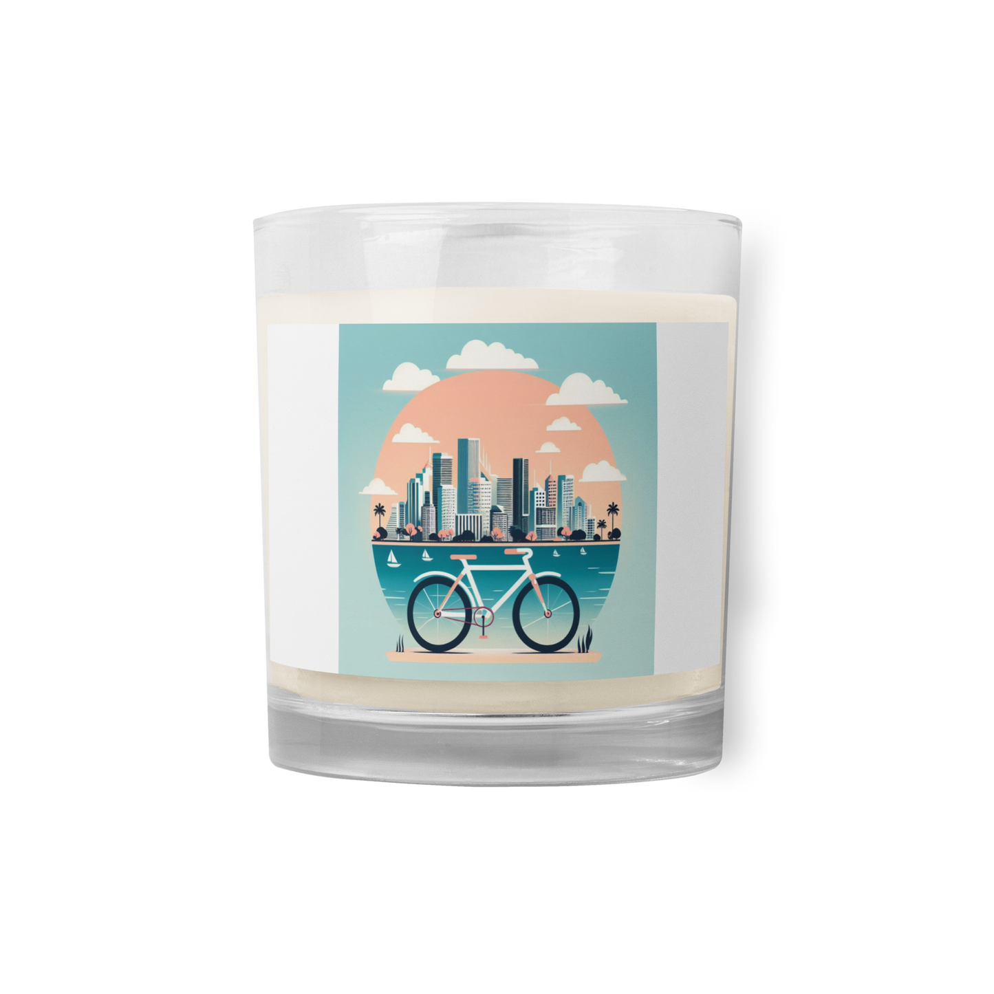 Miami glass jar soy wax candle